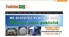 Desktop Screenshot of fondation225.org