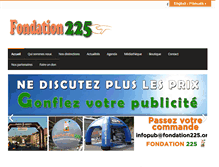 Tablet Screenshot of fondation225.org